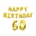 Happy Birthday "60" Balloon Streamer
