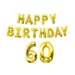 Happy Birthday "60" Balloon Streamer