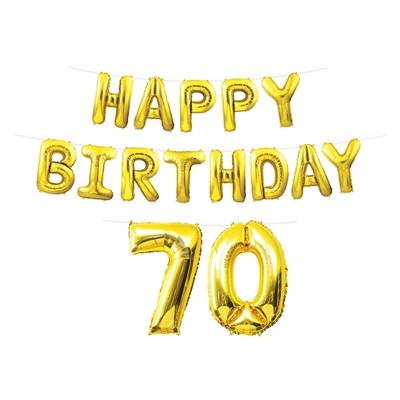 Happy Birthday "70" Balloon Streamer
