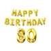 Happy Birthday "80" Balloon Streamer