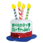Colorful Happy Birthday Cake Hair Clip
