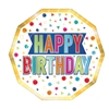 Happy Birthday Decagon Plates 