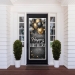 Black, Silver & Gold Happy Birthday Door Cover (Pack of 12) - 56488