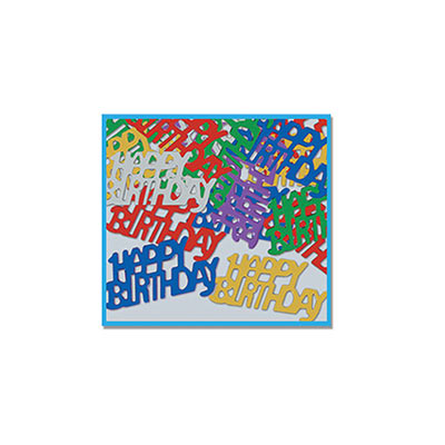 Assorted Color Happy Birthday Confetti