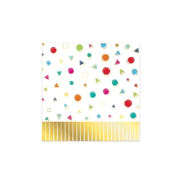 Happy Birthday Fringed Luncheon Napkins