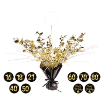 Happy Birthday Gleam 'N Spray Centerpieces