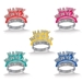 assorted colored Happy New Year tiaras