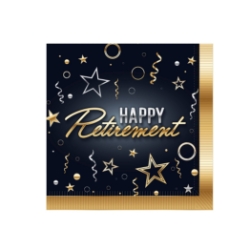 Happy Retirement Beverage Napkins