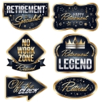 Happy Retirement Cutouts