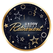 Happy Retirement Plates