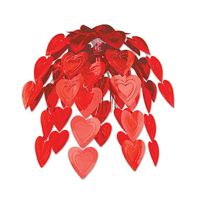 Red Heart Cascade Hanging decoration for Valentines Day