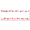 Red Hearts with White Sign Banner