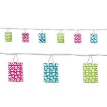 Hanging Hibiscus Lantern Garland for a Luau themed party