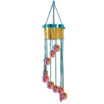Hibiscus Shimmering Spiral shaped like a chandelier with hibiscus flower icons attached.
