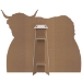 Highland Cow Stand-Up (Pack of 4) - 56534