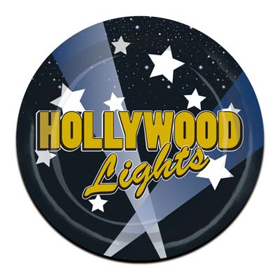 Hollywood Lights Plates for a movie themed party