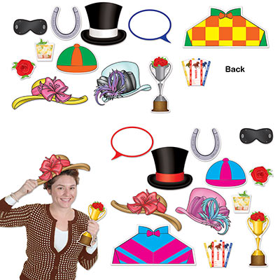 Assorted pictures  of Horse Racing Photo Fun Signs