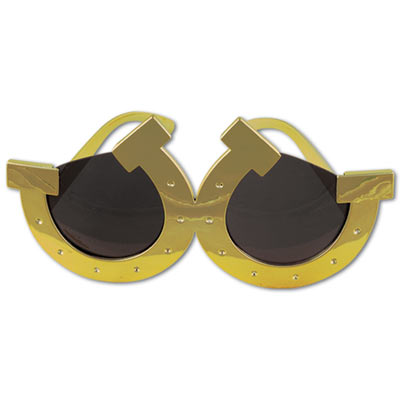 Plastic Gold Horseshoe Fancy Frames
