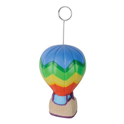 Hot air balloon designed balloon and photo holder. 