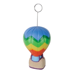 Hot air balloon designed balloon and photo holder. 