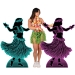 Hula Dancer Silhouette Stand-Ups (Pack of 8) - 53634