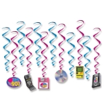 I Love The 90's Pink and Blue Whirls 