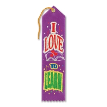 I Love To Learn Award Ribbon 