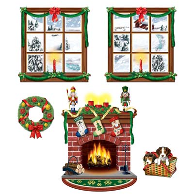 Indoor Christmas Decor Props (Pack of 12) christmas, winter, morning, props, indoors, house, santa