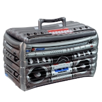 Inflatable Boom Box Cooler (Pack of 6) inflatable boom box cooler, boom box cooler, inflatable beverage cooler, 80s party decorations, retro party supplies, music themed party decorations, inflatable drink cooler, party beverage tub, inflatable ice cooler, 90s party supplies, backyard party cooler, summer party decorations, bulk party supplies, inflatable cooler pack of 6, novelty drink cooler, 24 inch boom box cooler, party express