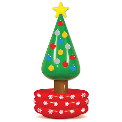 Inflatable Christmas Tree Cooler (Pack of 6) christmas, winter, cooler, drinks, tree, christmas tree, inflatable 