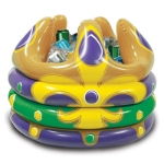 Inflatable Mardi Gras Crown Cooler