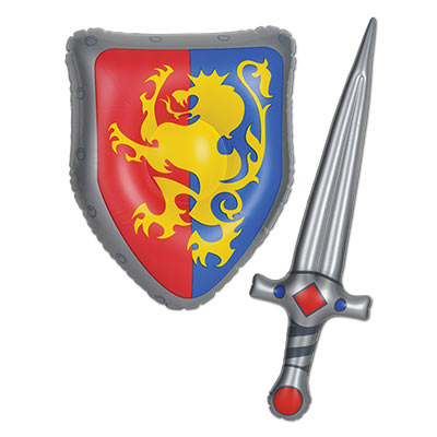 Inflatable Medieval Sword & Shield Set