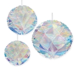 Iridescent Honeycomb Balls Hanging Decoration