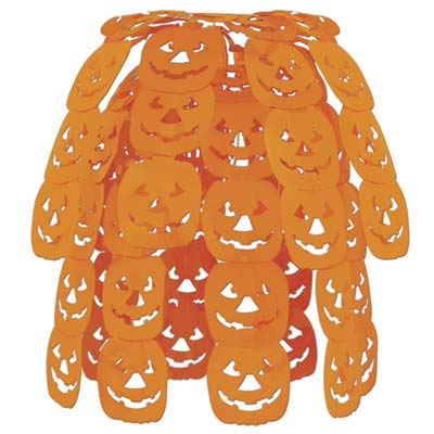 Jack-O-Lantern Cascade (Pack of 12) jack, lantern, cascade, centerpiece, table, decoration, orange, Halloween, party, pumpkin