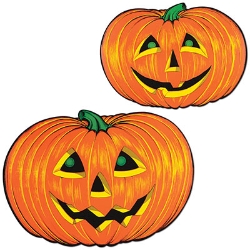 Jack-O-Lantern Faces (Pack of 12) Cardstock, halloween, pumpkins, lanterns, paper, faces, jack-o-lantern