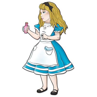 Jointed Alice In Wonderland is a printed cutout of Alice.