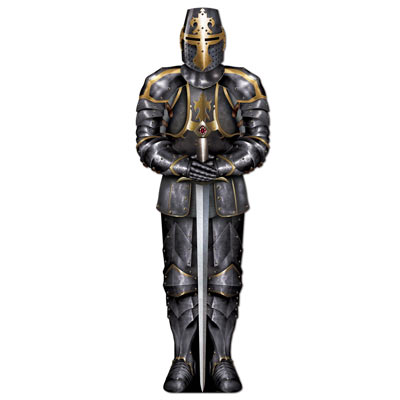 Jointed Black Knight for Medieval themed party