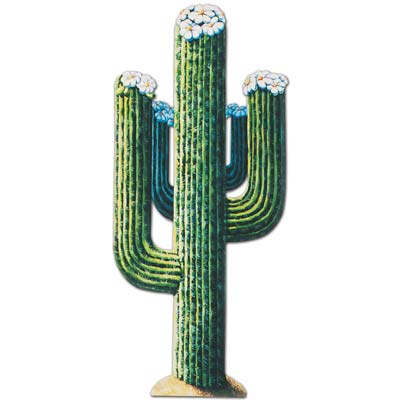 Jointed Cactus printed on card stock material with a realistic look.