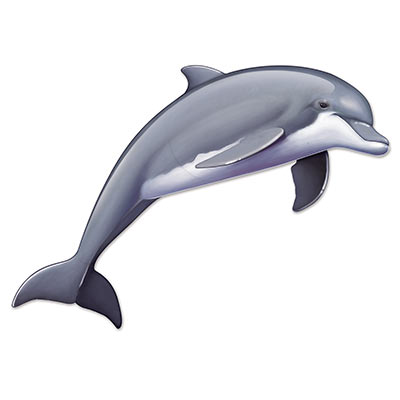Jointed Dolphin printed on card stock material with a realistic look.