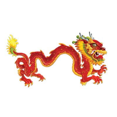 Red Jointed Dragon Decoration 