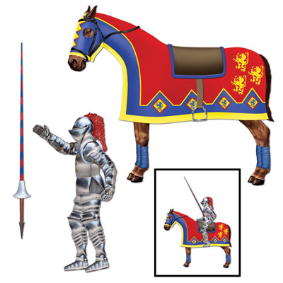 Jointed Jouster for a Medieval Themed Party Wall Decorations 