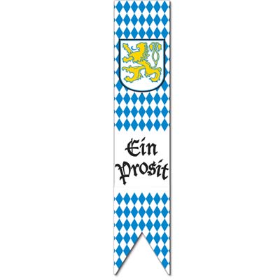  Jointed Oktoberfest Pull-Down Cutout made of card stock material with the Oktoberfest blue and white diamond print.