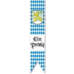  Jointed Oktoberfest Pull-Down Cutout made of card stock material with the Oktoberfest blue and white diamond print.