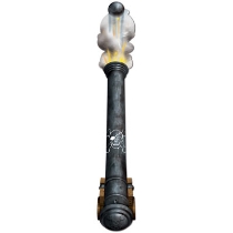 Black Jointed Pirate Cannon Pull-Down Cutout 