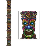 Jointed Tiki Totem Pole for a Luau