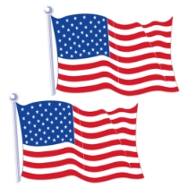 American flag Cutout wall Decoration 