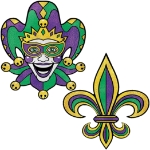 Mardi Gras Cutouts