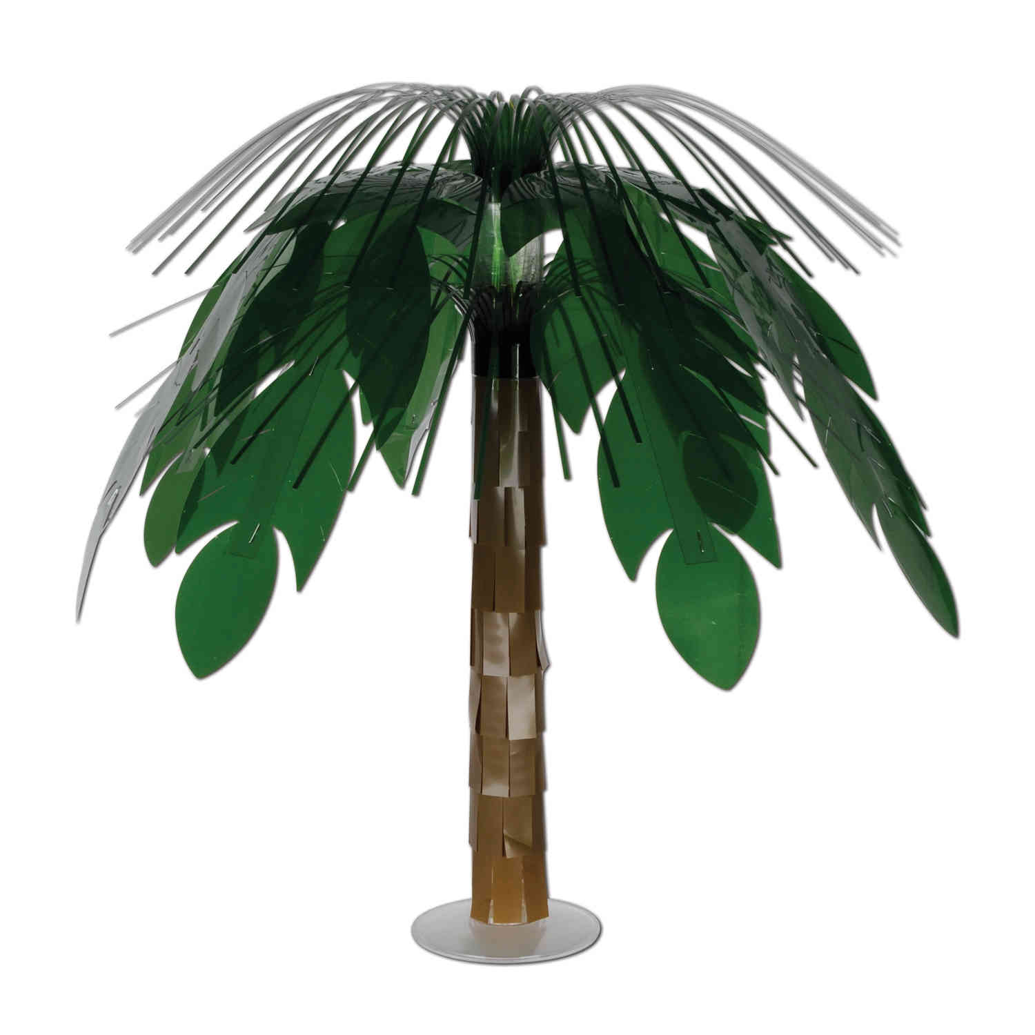 party centerpiece that looks like a palm tree