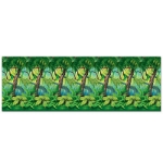 Jungle Trees Backdrop printed on thin plastic material.