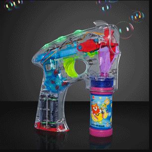 LED Bubble Gun. This LED bubble gun provides great night time bubble fun.